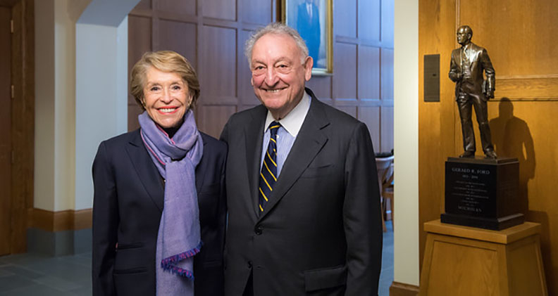 Joan and Sanford Weill, former CEO and chairman of Citigroup Inc.