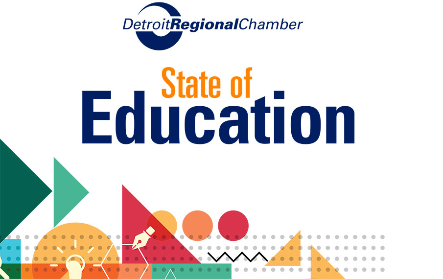 Cover of the Detroit Regional Chamber State of Education report.